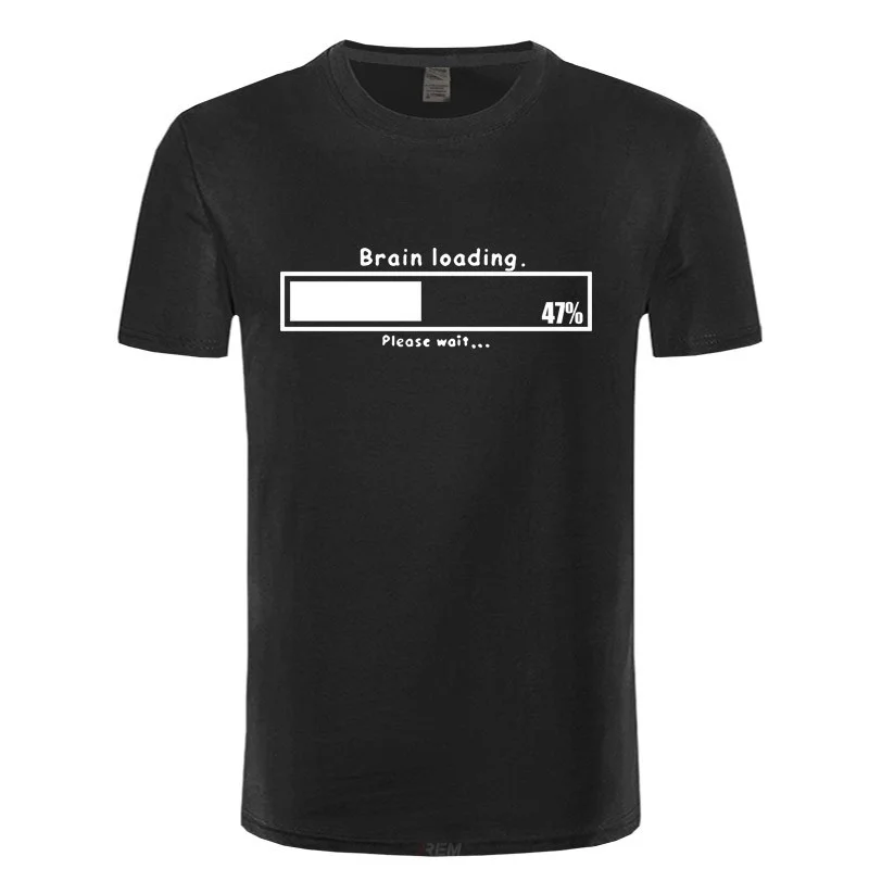 

Одежда для геймеров с нагрузкой мозга компьютерная Футболка с принтом Гейка мужские большие хлопковые футболки Топ