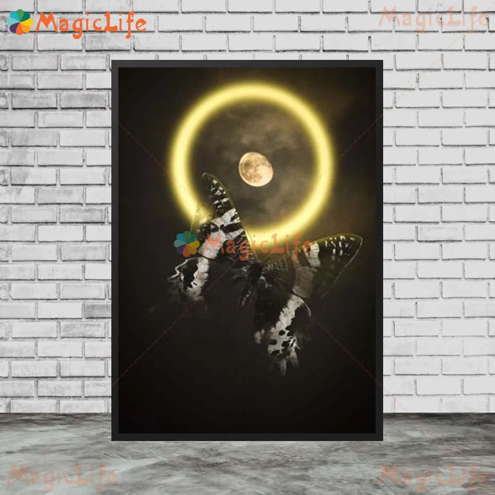 Elemental Horse Art Canvas - Nordic Style Unframed Wall Decor