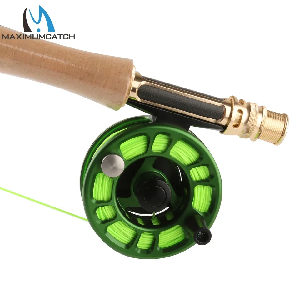 MAXCATCH NZ 플라이 낚시 릴 3-8WT CNC 가공 알루미늄 대형 아버 부드러운 드랙 경량 민물 릴 (송어, 연어용)