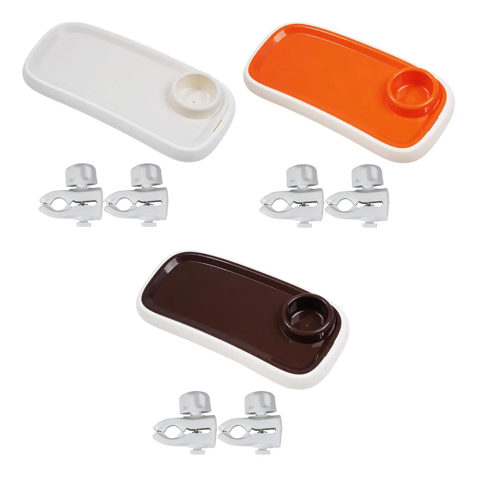 

Поднос для детской коляски с чашкой и держателем для бутылочек для кормления удобный с регулируемым