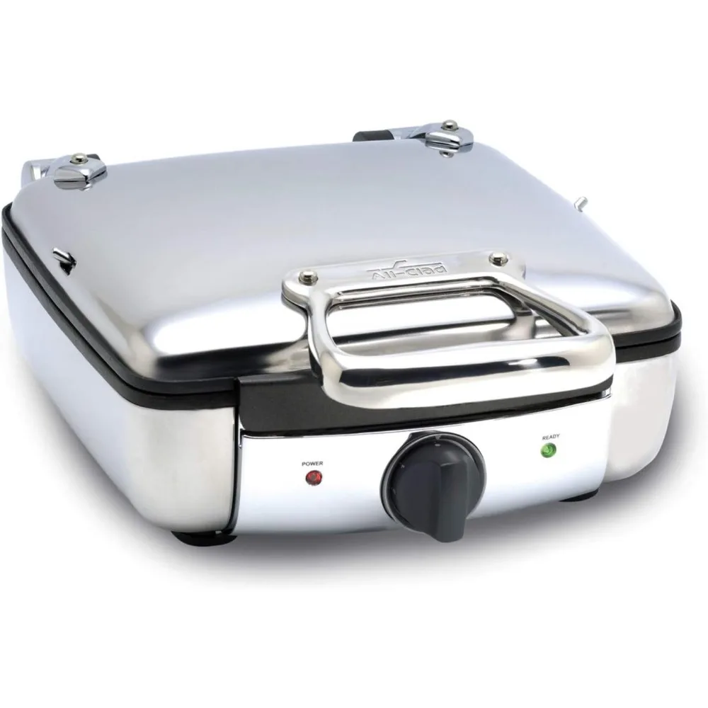 All-Clad 2100046968 99010GT Stainless Steel Belgian Waffle Maker with 7 Browning Settings, 4-Square, Silver 2