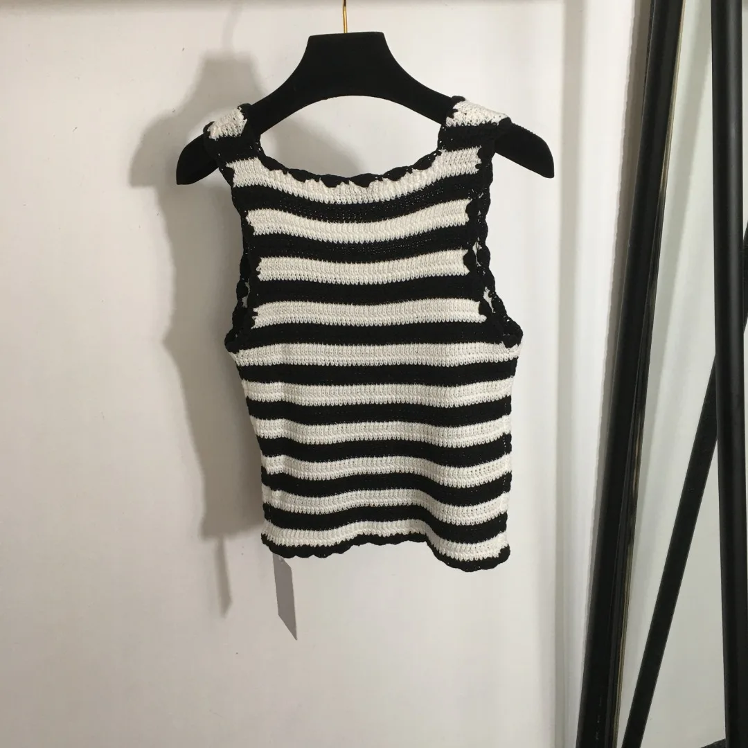 

Высококачественный Летний полосатый жилет с коротким верхом для внешней одежды