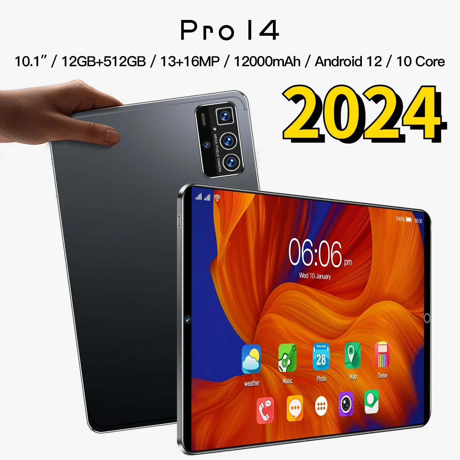 Tablet PC Android original 5G Dual SIM Card WiFi HD Pro 14 Android 12 0 Tablet pc android original 5g dual sim card wifi hd pro 14 android 12 0
