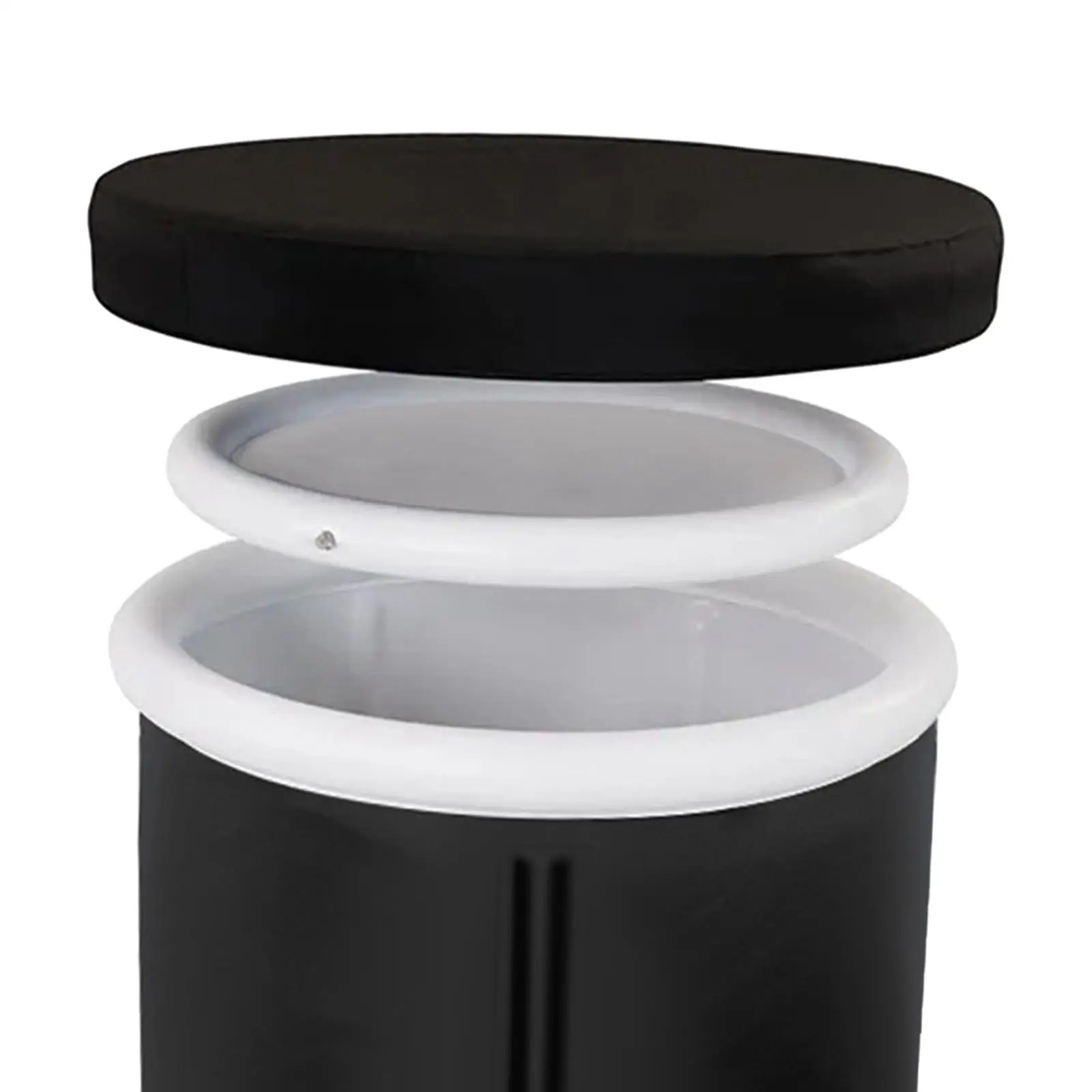 Barrel Bathtub Hot Bath with Lids Heavy Duty for Shower Stall Cold Water Tub Ice