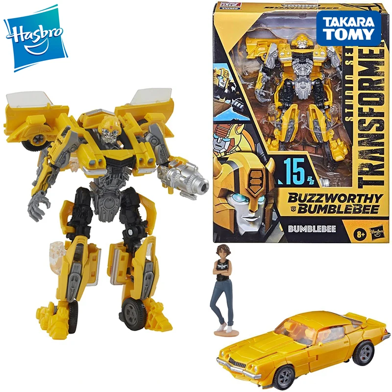 Takara Tomy Hasbro Transformers Buzzworthy Bumblebee Studio Series Deluxe  Class 15 BB Bumblebee Action Figure Model Collection