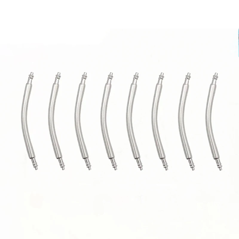 10PCS Curved Spring Bar Dia 1.5mm/1.8mm Watch Strap link Pins fits Width 16mm-24mm Watch Band Bracelet Stainless Steel Link Pins 10pcs stainless steel quick watch release band single switch spring bars strap link pin 16mm 18mm 20mm 22mm 24mm