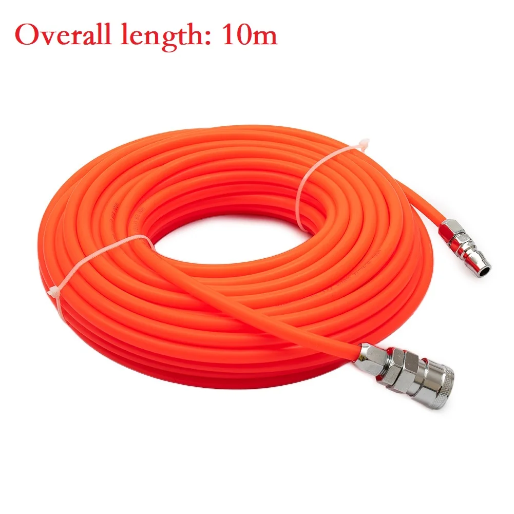 Pneumatic Air Compressor Hose with Quick Connector and Multitool Accessories