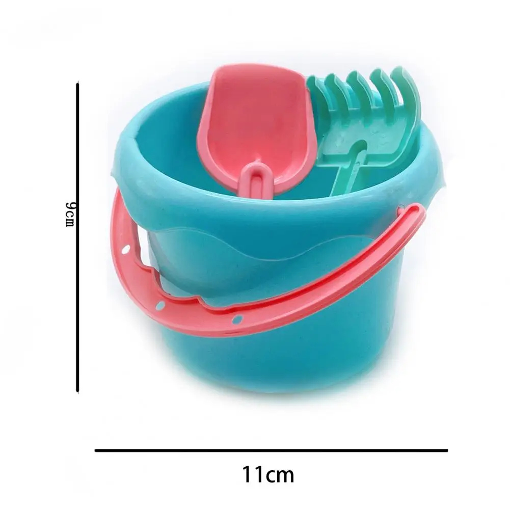 

Creative Beach Toy with Rake Funny Sand Shovel Toys with Bucket Lightweight Sand Toy Gift