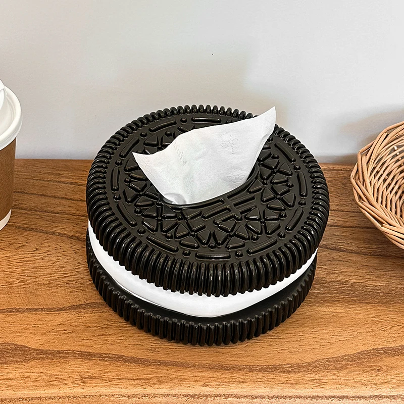 Creative Oreo Paper Box Home Furnishing Living Room Bedroom Desktop High End Feeling Tissue Box Living Room Desktop Home Decorat 2