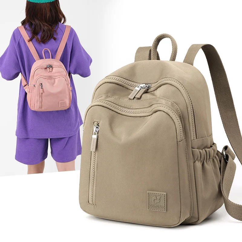 Backpack Women 2023 New Trending Women's Mini Backpack Waterproof Nylon Small Shopping Backpack Fashion Cute Teen Girl цена и фото