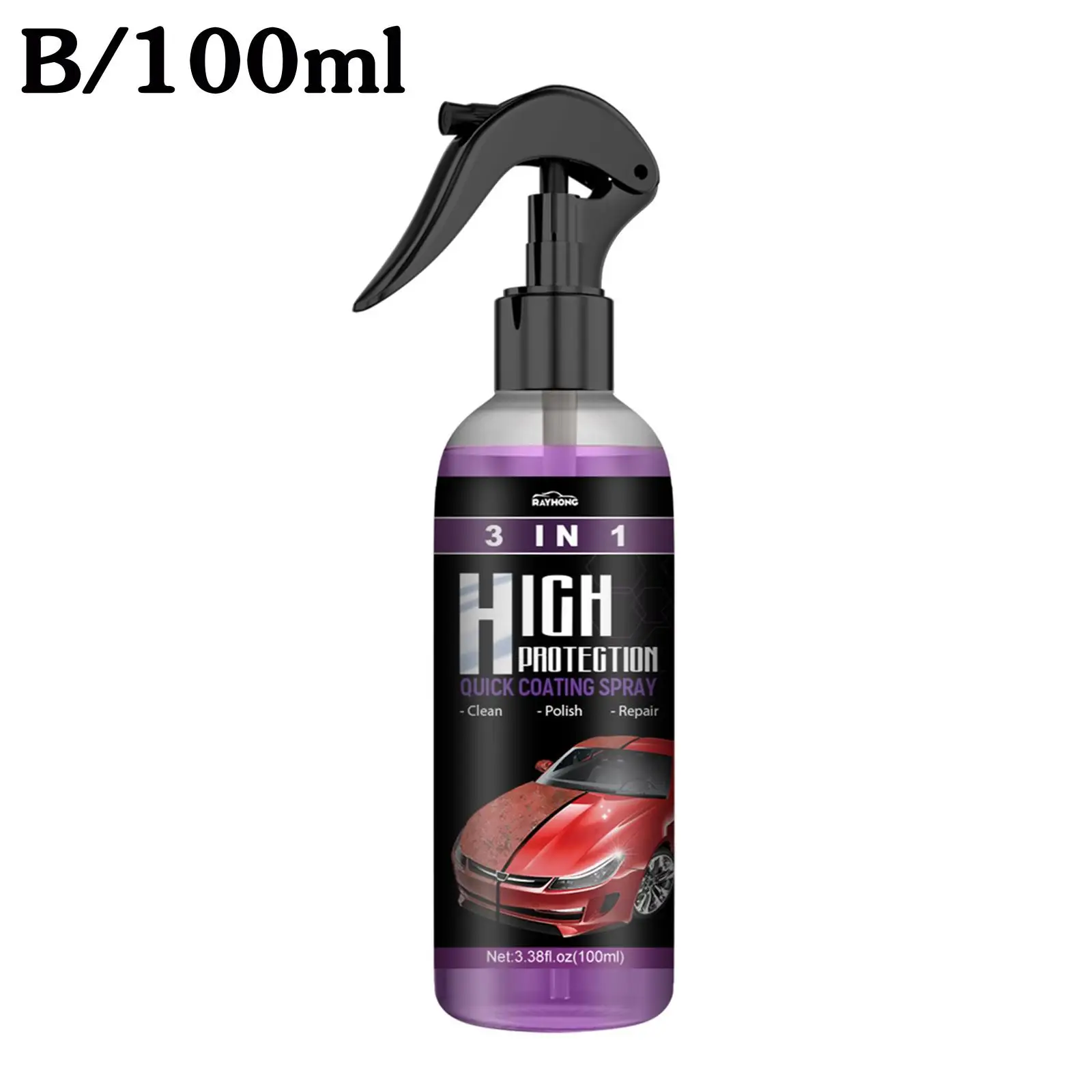 3 In 1 Quick Coating Spray High Protection Car Coating Waterless Car Wash Ceramic Spray Quick