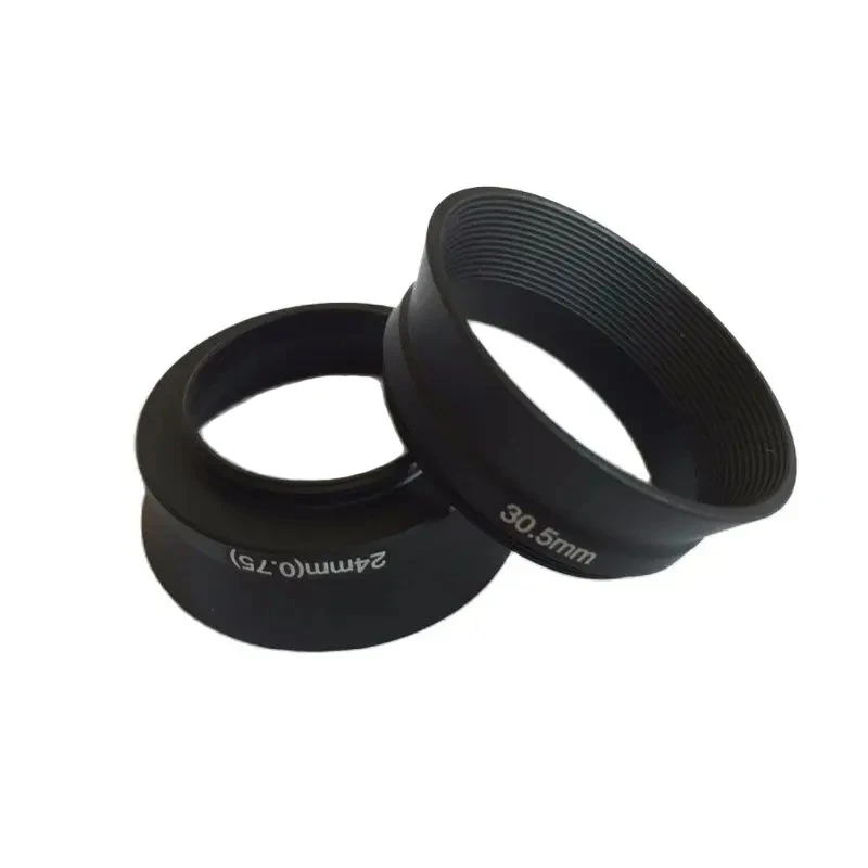 Paraluce In Alluminio Da 24 Mm Per Obiettivo Di Rollei 35, 35T, 35TE, Leggero E Preciso, Protezione Anti-riflesso