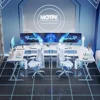 Computer Desks White L Shaped Gaming Desk 51 Inch Gamer Desk Gaming Table with Carbon Fiber Texture Corner Computer L Shape 5