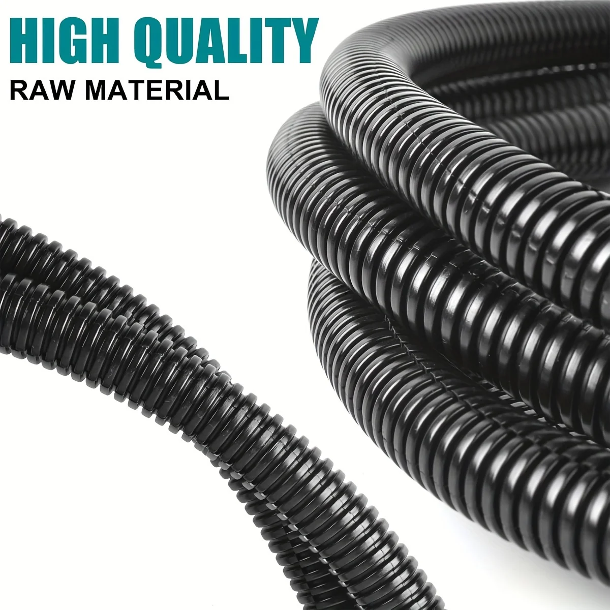 cable sleeves Length 6Meters OD7/10/13/15/18/21mm Flame Retardant Wire Loom High Temperature Cable Conduit Split Cable Sleeves Split Wire