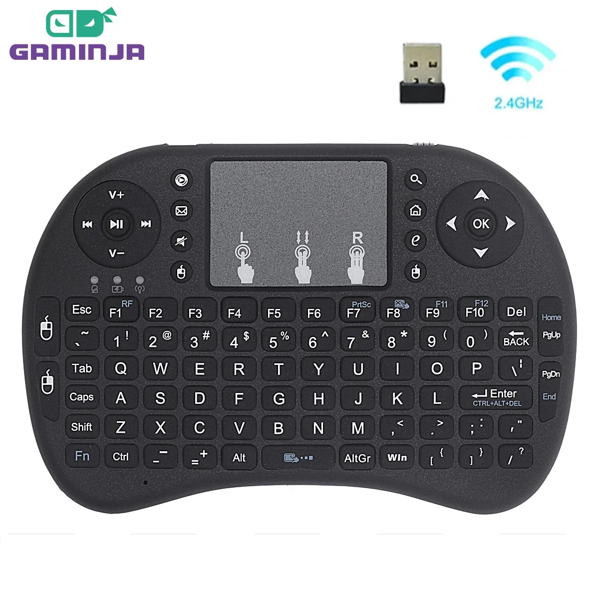 GAMINJA I8 Mini Handheld Keyboard Remote Control 2.4G Air Mouse Wireless Keyboard With Touchpad for Android TV Box PC Smart TV for wireless keyboard,wireless keyboard and mouse,wireless keyboard mouse set