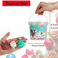 Christmas 24PCS for Kids Adult Santa Claus Snowman Squishy Fidget Toys Mini Mochi Party Favors Tress Relief Toy with Storage Box 2