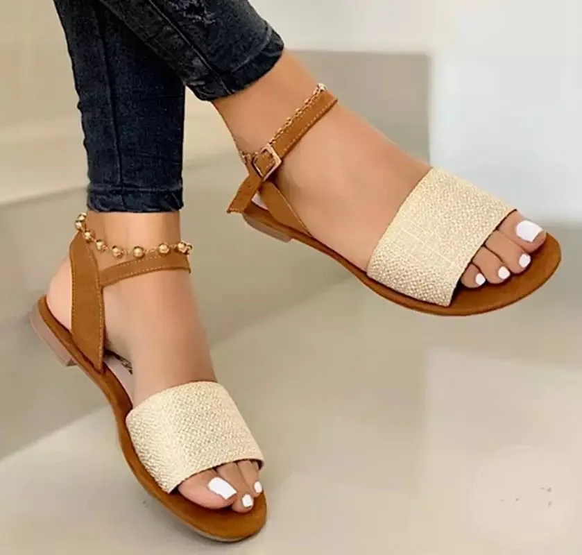 Summer Flat Sandals For Women Large Size Casual Shoes Woman Zapatillas  Mujer Clip Toe Slippers For Women Beach Shoes For Girls - Women's Sandals -  AliExpress