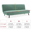 Armless Sofa Bed Slipcover Couch Cover Without Armrests Stretch Folding Futon Cover Dust-proof Elastic Removable Fundas Sofa 2