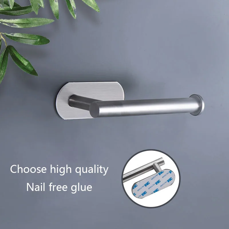 Self Adhesive Toilet Paper Towel Holder Stainless Steel Wall Mount No Punching Tissue Towel Roll Dispenser for Bathroom Kitchen paper towel holder toilet paper holder toilet roll holder