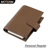 Moterm Regular 2.0 Series Personal Size Rings Planner Genuine Cowhide Pebbled Grain Notebook Organizer Journey Sketchbook Diary 1