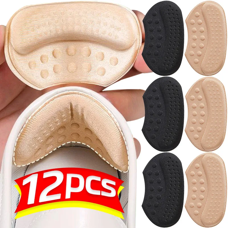 Antiwear Heel Sticker Sneakers Adjust Shoe Size Foam Pad High Heels Adjustable Adhesive Insoles Patch Anti Fall Shoes Inserts