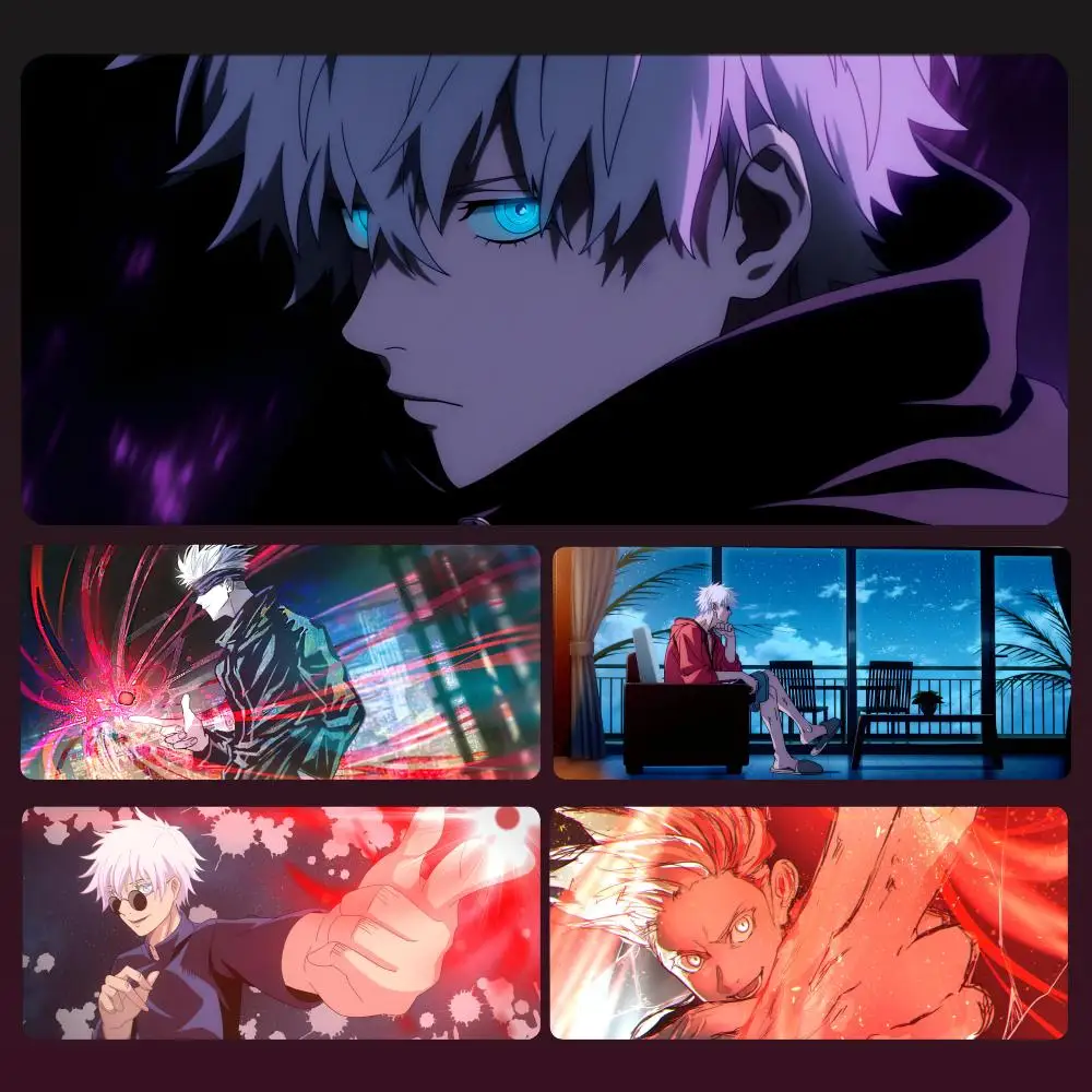 

Jujutsu Kaisen Satoru Gojo Mousepad Anime Mouse Pad Gamer XL Computer HD Home Mousepad XXL Mouse Mat Non-Slip