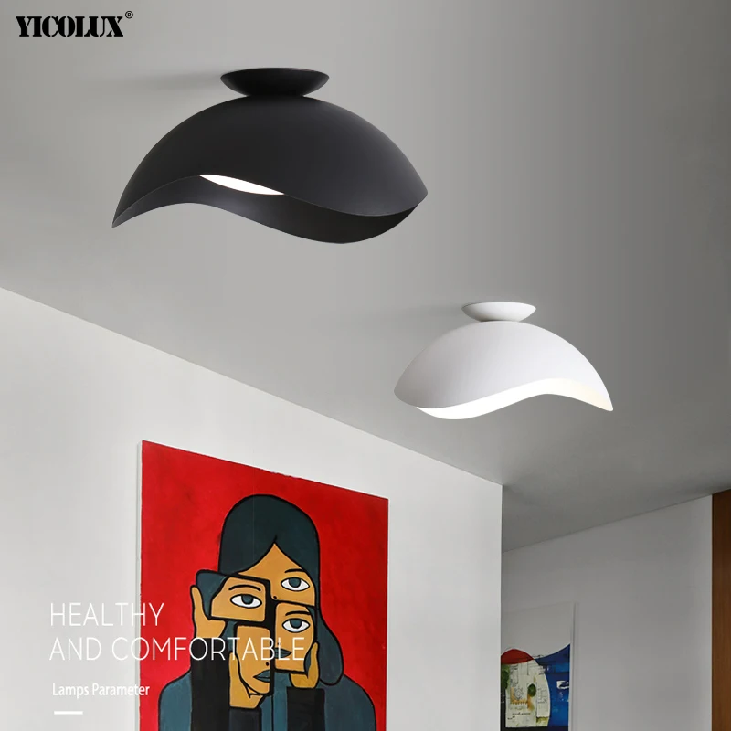 Led Chandelier Ceiling Chandelier Dimming Simple Black White Modern LED Chandelier Lights Living Dining Room Bedroom Pendant Bar Kitchen Lamps Indoor Lighting