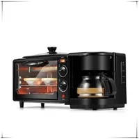 Portable Electric 3-in-1 breakfast machine Multi-functional coffee electric oven toaster 2