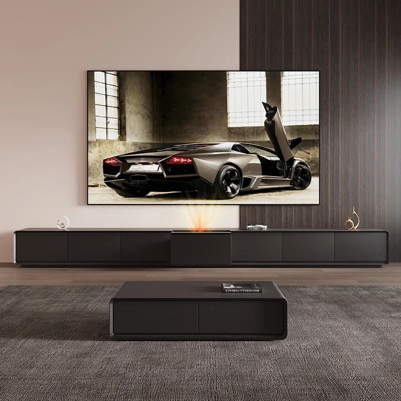 

Intelligent Remote Control TV Stand High-Tech Laser TV Cabinet