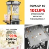 Cart Retro Classic Popcorn  Machine 8 Ounce with Nonstick Kettle for Home Use, Party and Birthd 5