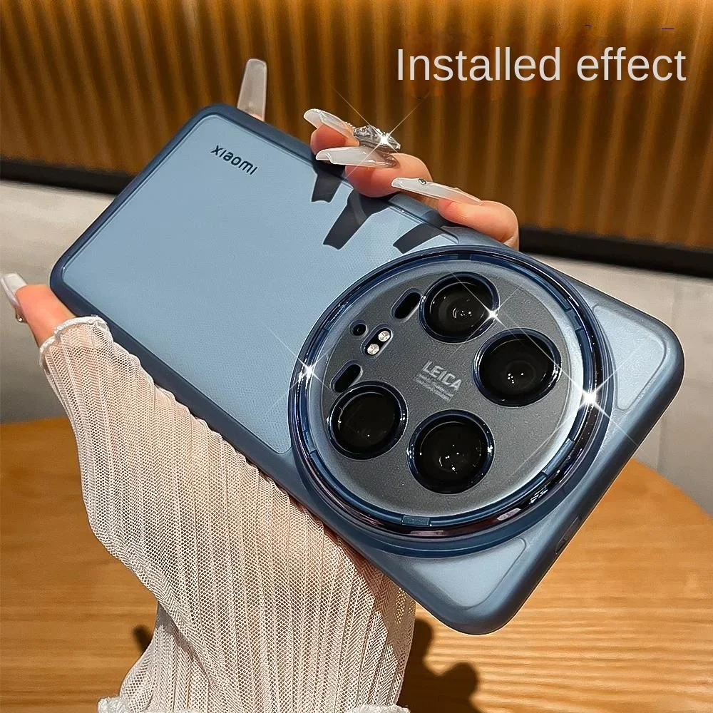 Transparent Shockproof Silicone Case with Camera Lens Film