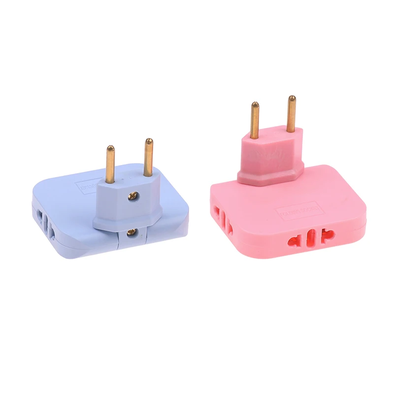 Ultrathin Expansion Plugs American And European 180 Degree Rotary Converter European Standard Two Round Flat Holes Without U Power Plug Adapter Power Socket Adapter Conversion Plug Plug Conversion Socket Universal Socket Adapter