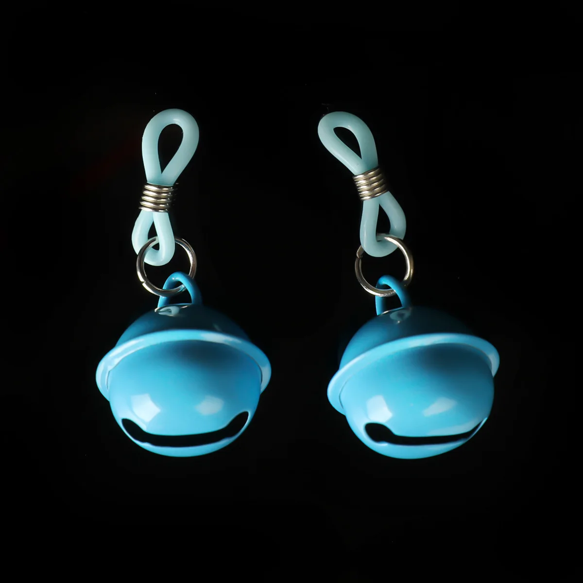 1Pair Women Silicone Nipple Clamps SM Toy Adult Sex Chest Bell Clitoris Stimulation Small Bell Clips Sex Toys Breast Stimulator