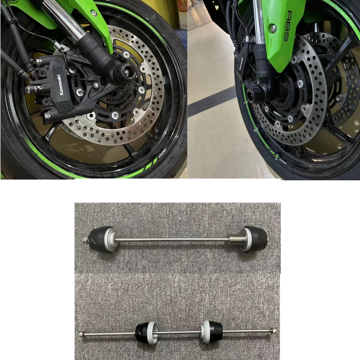 

For Kawasaki ninja H2/H2R 2015-2018 Front Rear wheel Spindle Crash Protection