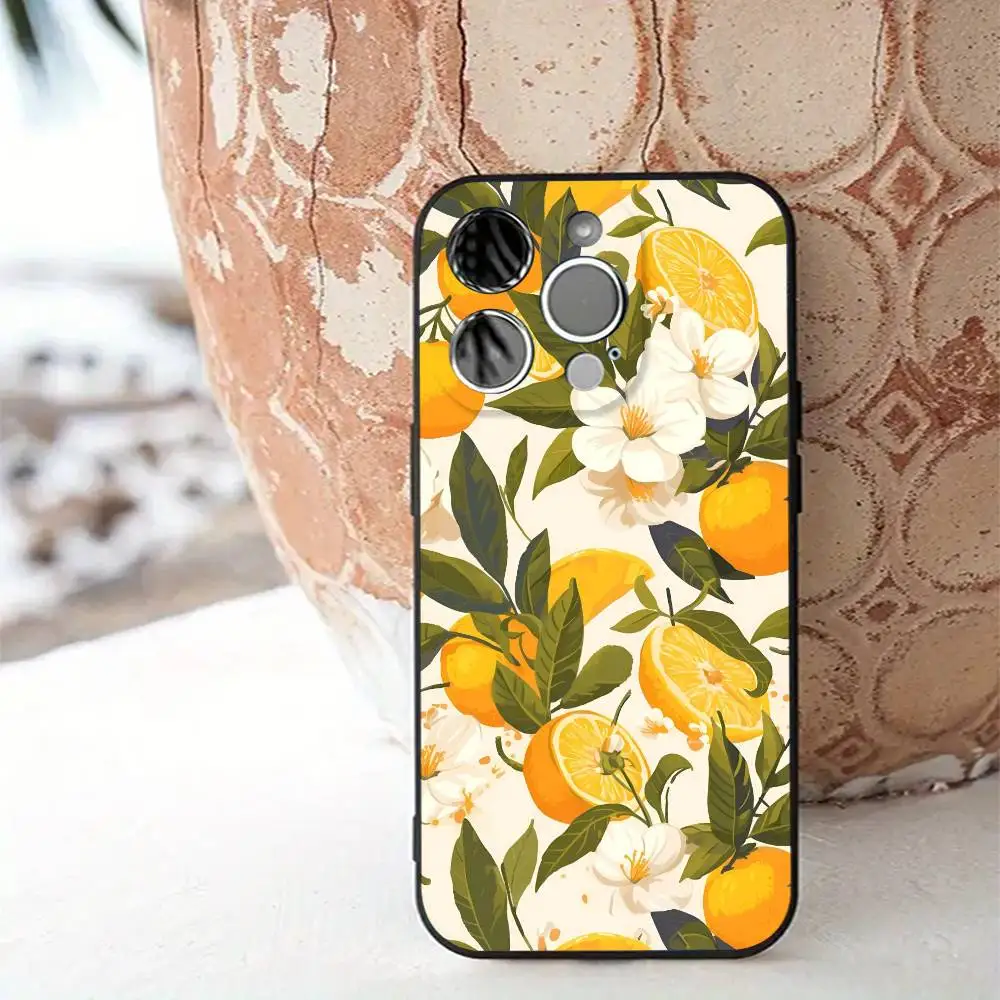 Summer Fruit Lemon Shockproof Silicone Phone Case Cover