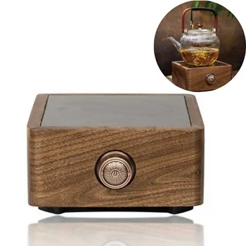 1000W Electric Ceramic Stove Home Walnut Tea Making Machine Tea Boiler Fast Boiling Water Adjustable Temperature Heater 220V 1