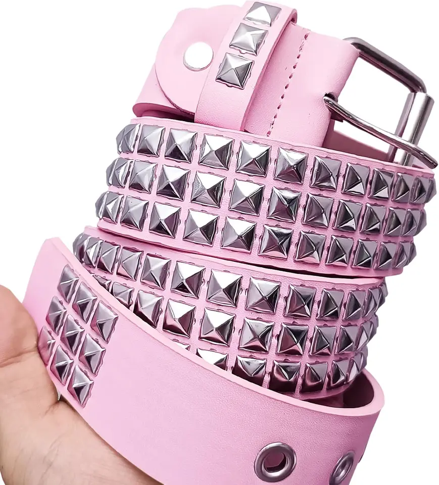 DND4DES メタル ベルトbelt y2k アイドル スタッズベルト DND4DES metal studs belt - メルカリ