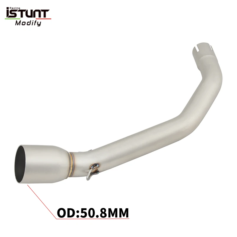 Slip On For Voge 350 AC 350AC 2023 Motorcycle Exhaust Escape Moto Systems Modified Middle Link Pipe Connect 50.8Mm Muffler - Image 3