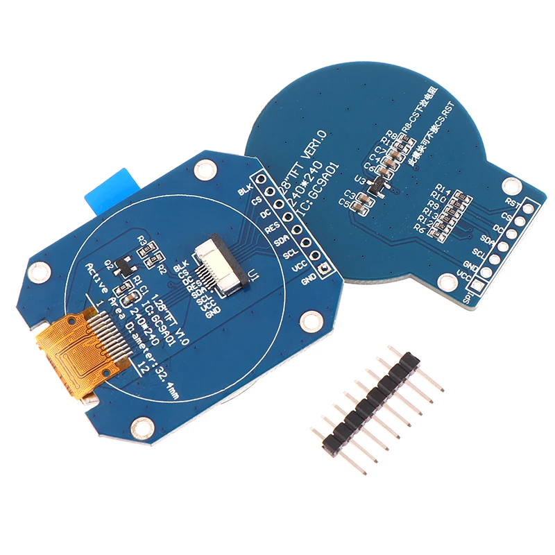 TZT TFT LCD 디스플레이 모듈, 원형 RGB GC9A01 드라이버, 4 와이어 SPI 인터페이스, 아두이노용 240x240 PCB, 1.28 인치