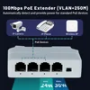 TelDaykemei 4 Port PoE Extender poe repeater for IP Port Transmission Extender for POE Switch NVR IP Camera 3