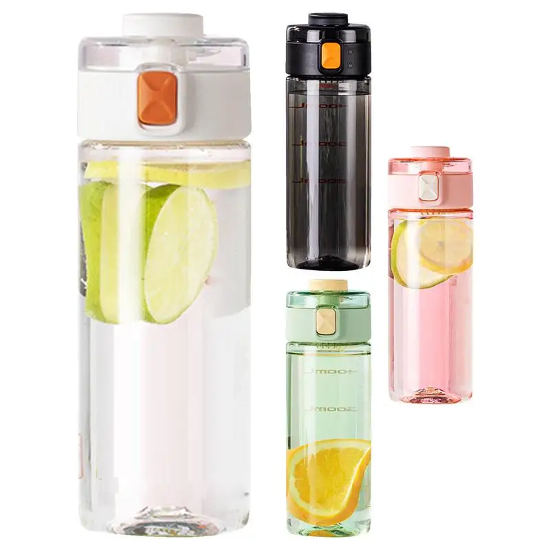 

Fashionable Water Bottle With Handle Juice Bottle 500ml Reusable Water Bottles Portable Leakproof Gym Travel Drinking Bottle