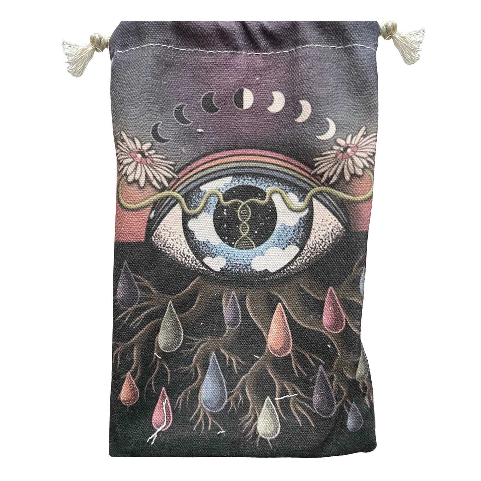 

Tarot Bags And Pouches Moon Eye Pattern Drawstring Gift Bags 14x22cm/5.51x8.66inch Tarot Rune Bag Velvet Pouch To Store Dices Cr