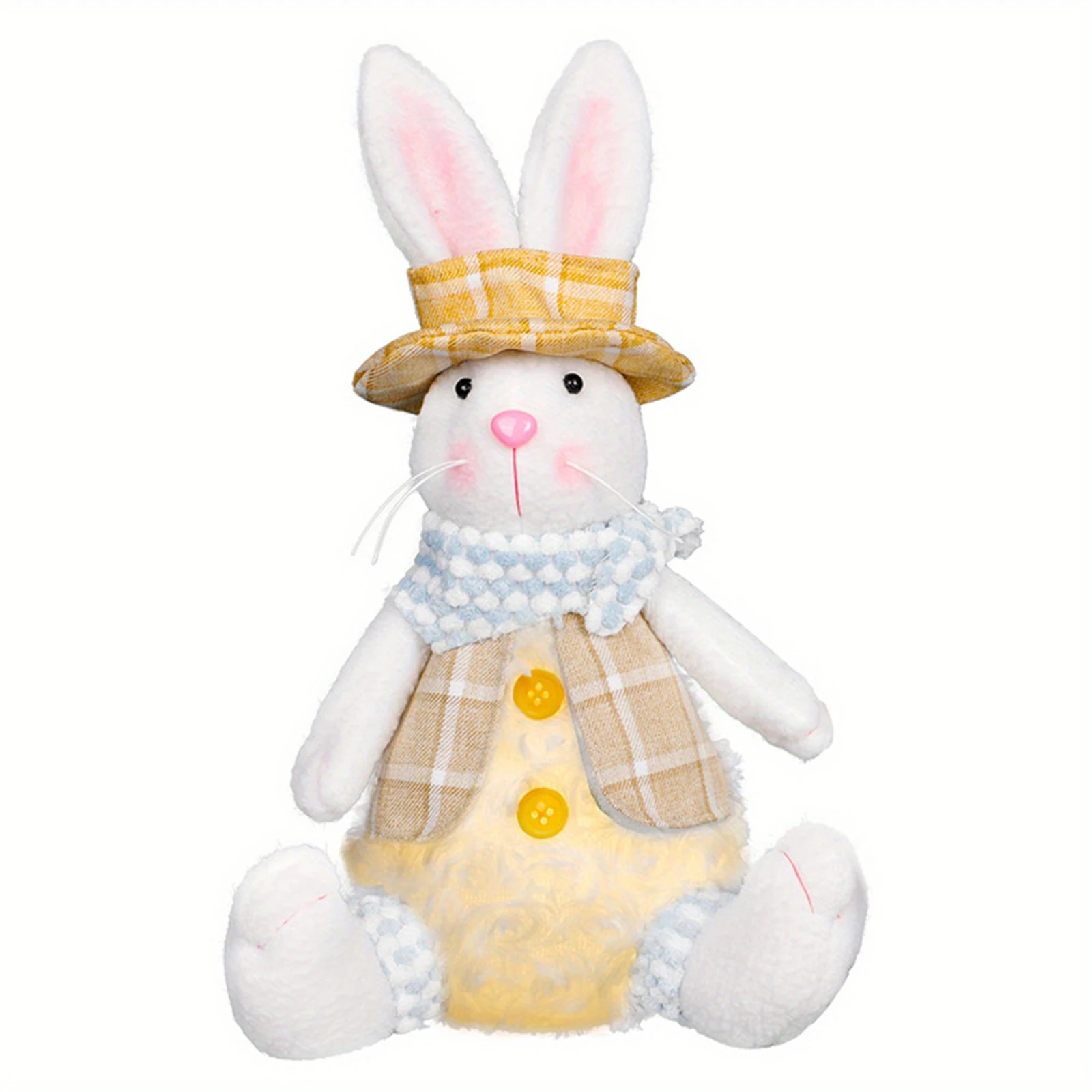 

Easter Doll Rabbit Toy Doll Easter Decorations Luminous Rabbit Doll Little Rabbit Ornament Room Office Home Decor Rabbit Pendant