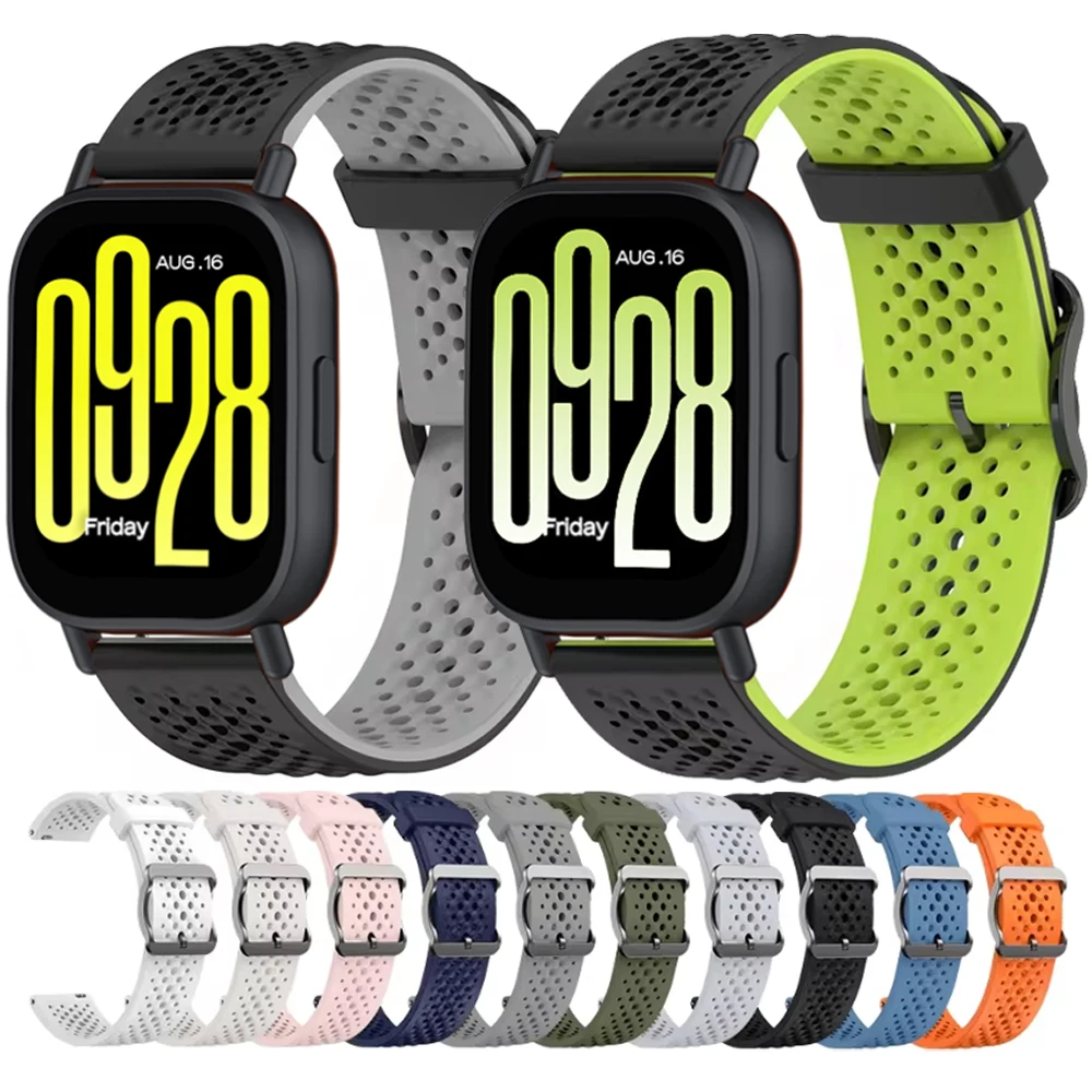Breathable Silicone Sport Wristband - 20mm/22mm Width