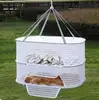 Multiple Optional Zipper Closure Mosquito Proof Insect Proof Clothes Dry Basket Cured Meat Dry multi-functional Drying Net Bag 3