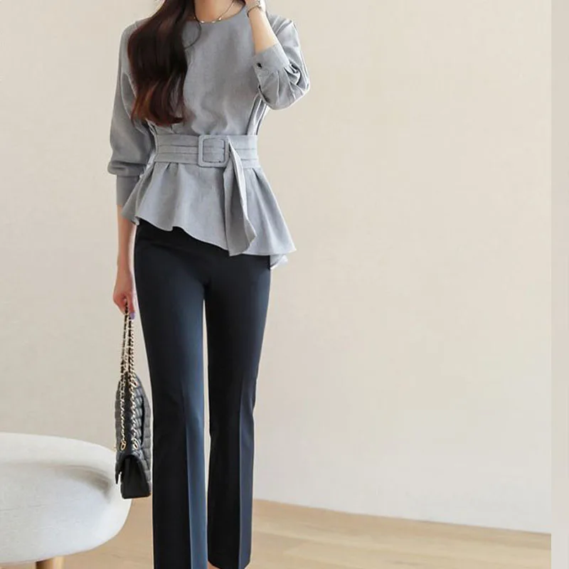 

Women Clothing Fashion Casual O-neck Chiffon Top Spring Summer Elegant Three Quarter Blouse Office Lady Elegant Chic Shirt