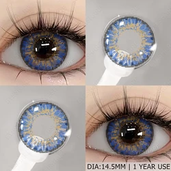 Natural Brown Fashion Contact Lenses - Enhancing Eye Color Variety (3TONE - TURE - SAPPHIRE)