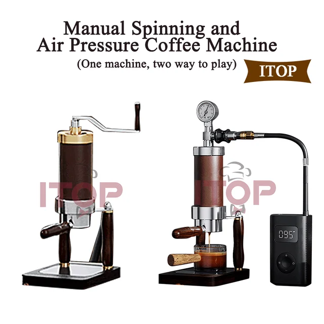 ITOP CM-HP Manual Spinning Espresso Maker Manual Pneumatic Air Pressure Integrated Coffee Machine or Electric Heating Type Maker 1