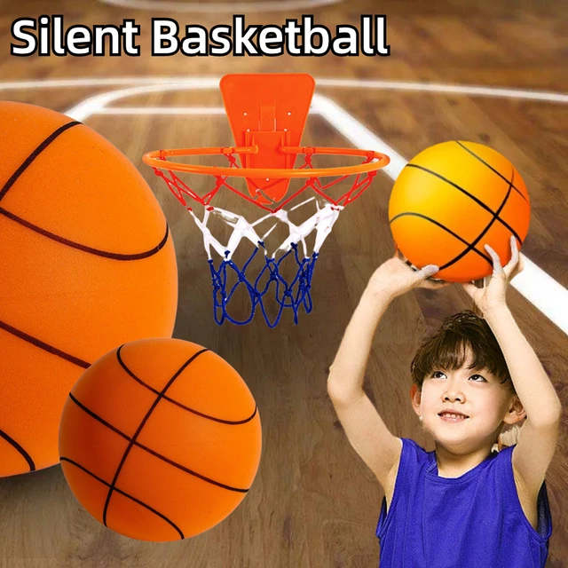 Pelota de baloncesto silenciosa para interiores, suave y silenciosa Pelota  de espuma de 24cm, Tamaño 7, juguete deportivo 3/5/7 - AliExpress