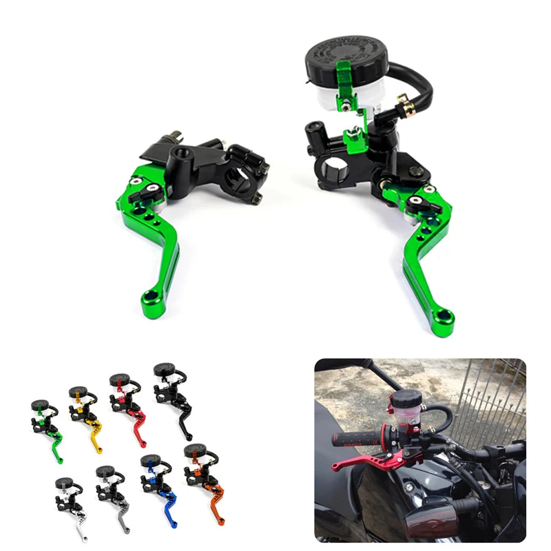 Motorcycle Hydraulic Brake Clutch Master Cylinder Reservoir Lever For